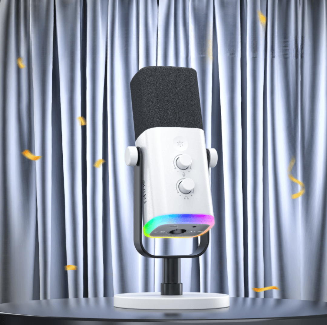 FIFINE　ダイナミックマイク　AmpliGame AM8W　ホワイト Amazon.co.jp: FIFINE USB/XLRスタンドアロンマイク テレワーク